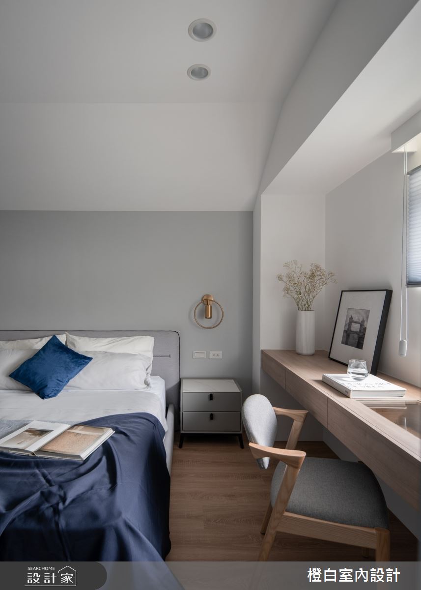 27坪老屋(16~30年)＿北歐風臥室案例圖片＿橙白室內裝修設計工程有限公司＿橙白_105大直之54