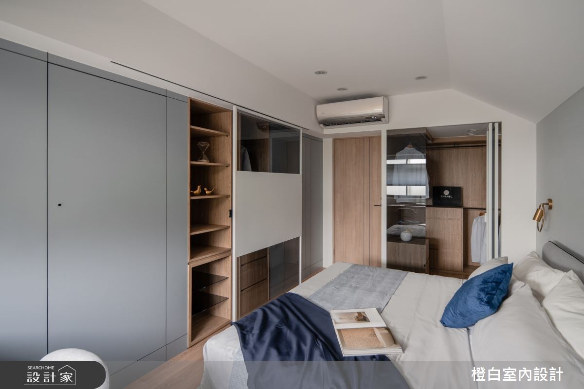 27坪老屋(16~30年)＿北歐風臥室更衣間案例圖片＿橙白室內裝修設計工程有限公司＿橙白_105大直之57