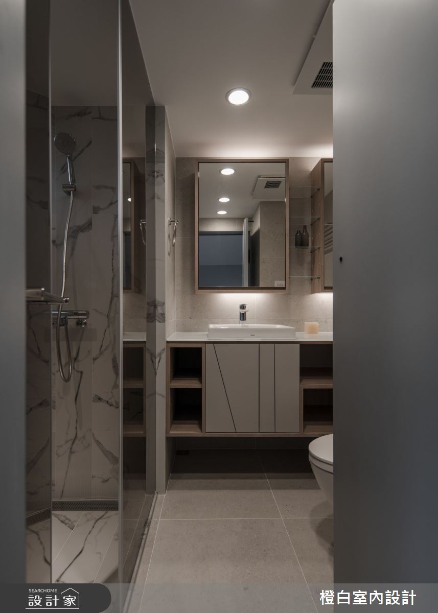 27坪老屋(16~30年)＿北歐風浴室案例圖片＿橙白室內裝修設計工程有限公司＿橙白_105大直之59