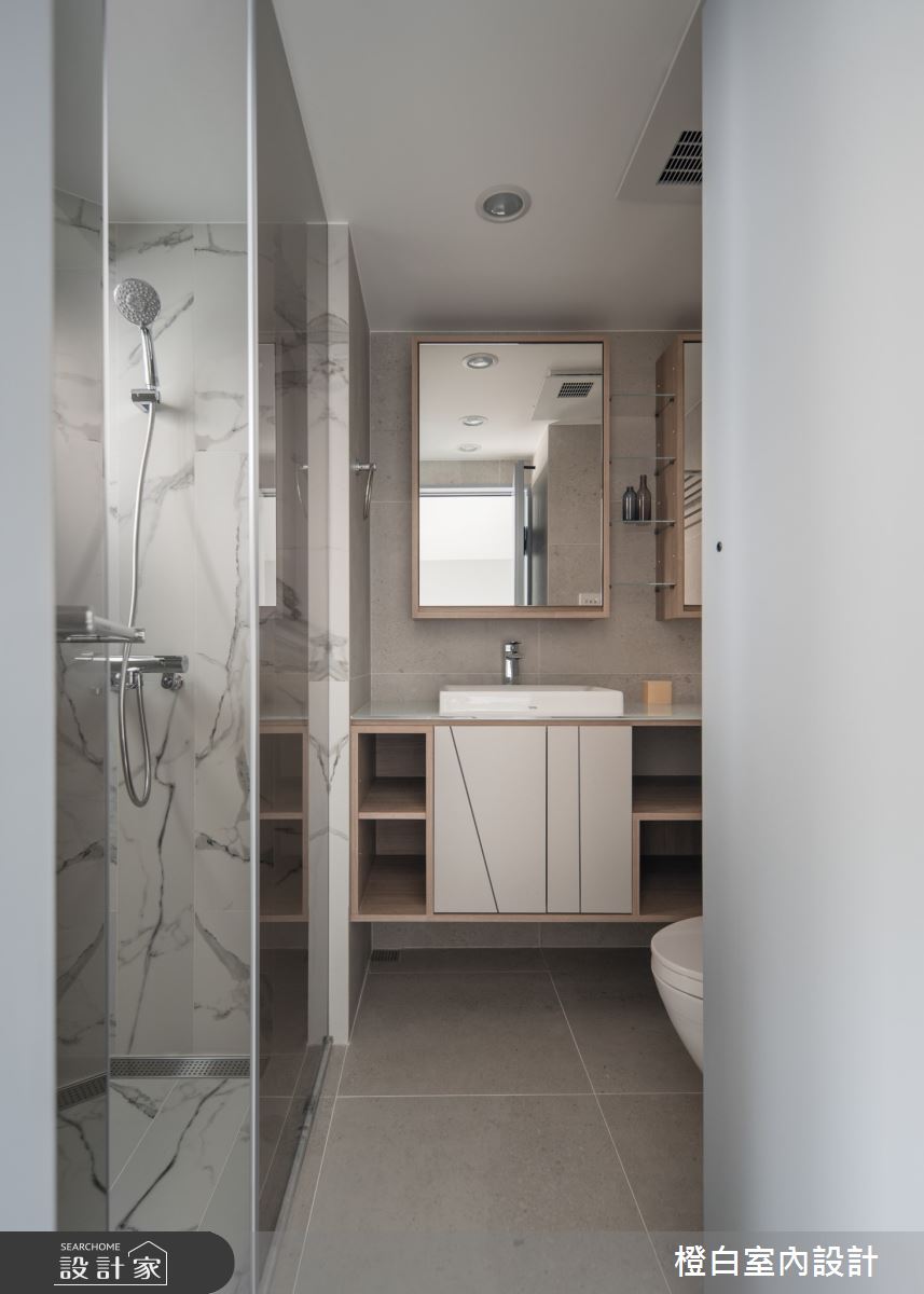 27坪老屋(16~30年)＿北歐風浴室案例圖片＿橙白室內裝修設計工程有限公司＿橙白_105大直之60