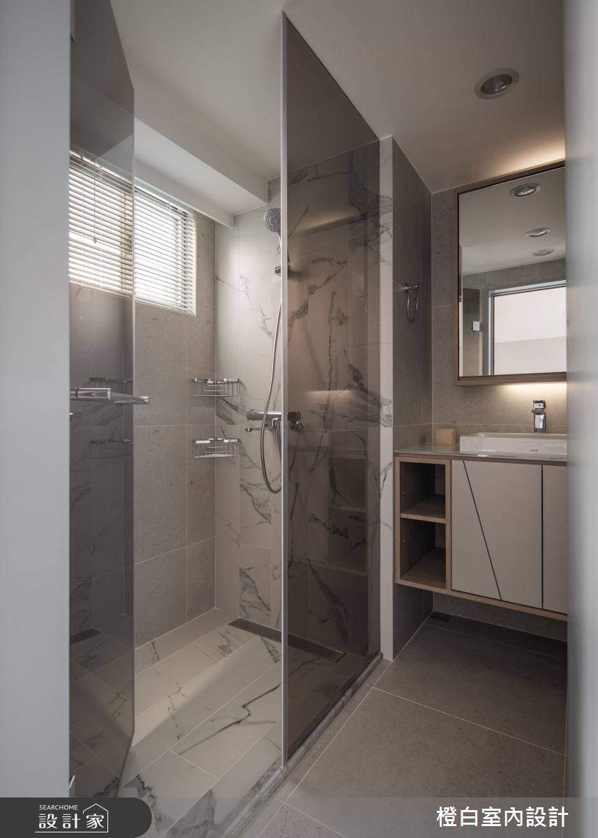 27坪老屋(16~30年)＿北歐風浴室案例圖片＿橙白室內裝修設計工程有限公司＿橙白_105大直之61