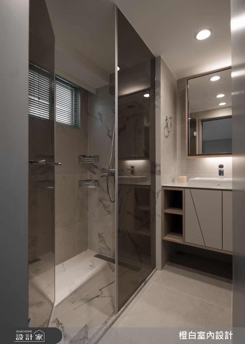 27坪老屋(16~30年)＿北歐風浴室案例圖片＿橙白室內裝修設計工程有限公司＿橙白_105大直之62