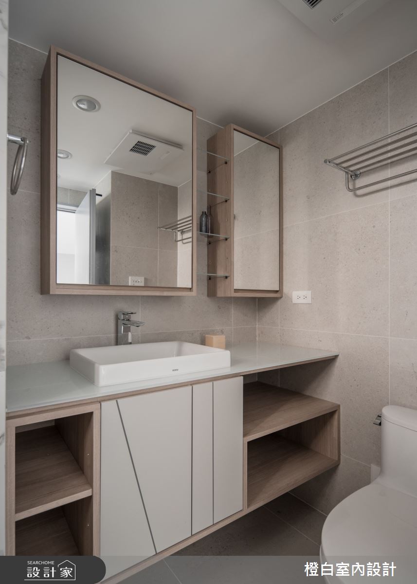 27坪老屋(16~30年)＿北歐風浴室案例圖片＿橙白室內裝修設計工程有限公司＿橙白_105大直之63