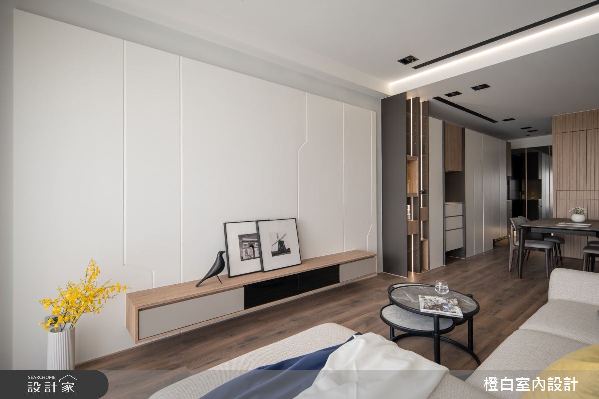 30坪中古屋(5~15年)＿混搭風客廳餐廳案例圖片＿橙白室內裝修設計工程有限公司＿橙白_106遠雄百富之11