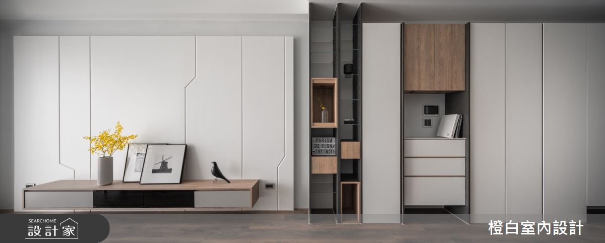 30坪中古屋(5~15年)＿混搭風客廳案例圖片＿橙白室內裝修設計工程有限公司＿橙白_106遠雄百富之14