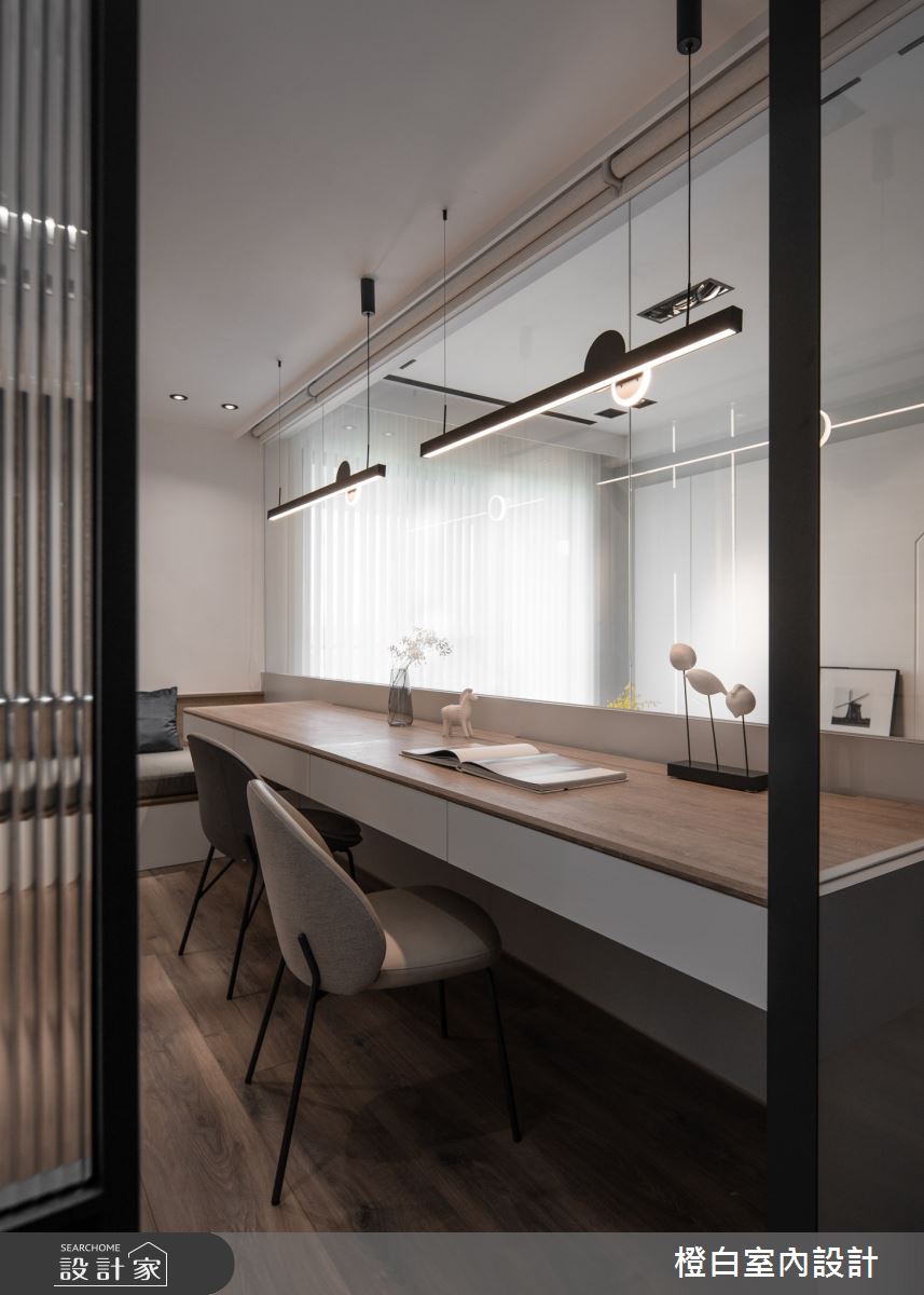 30坪中古屋(5~15年)＿混搭風書房案例圖片＿橙白室內裝修設計工程有限公司＿橙白_106遠雄百富之34