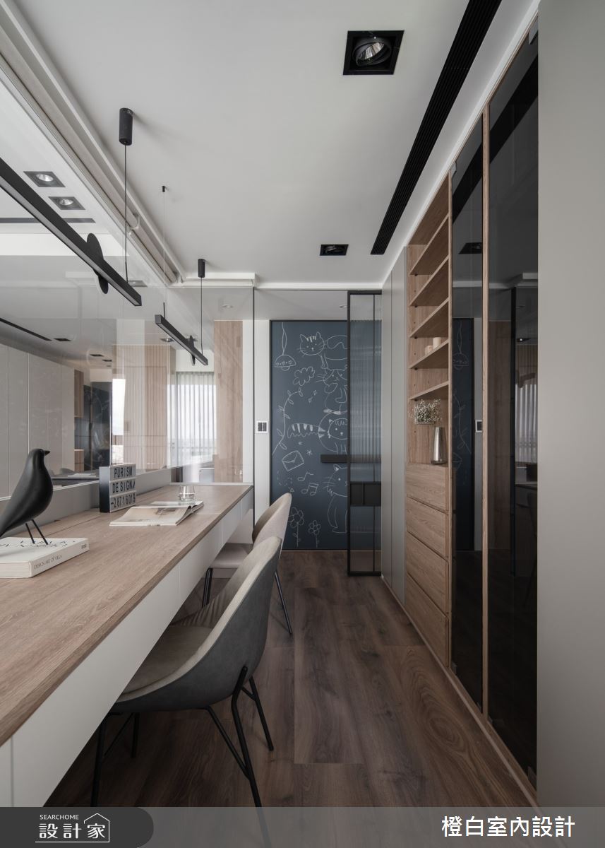30坪中古屋(5~15年)＿混搭風書房案例圖片＿橙白室內裝修設計工程有限公司＿橙白_106遠雄百富之36