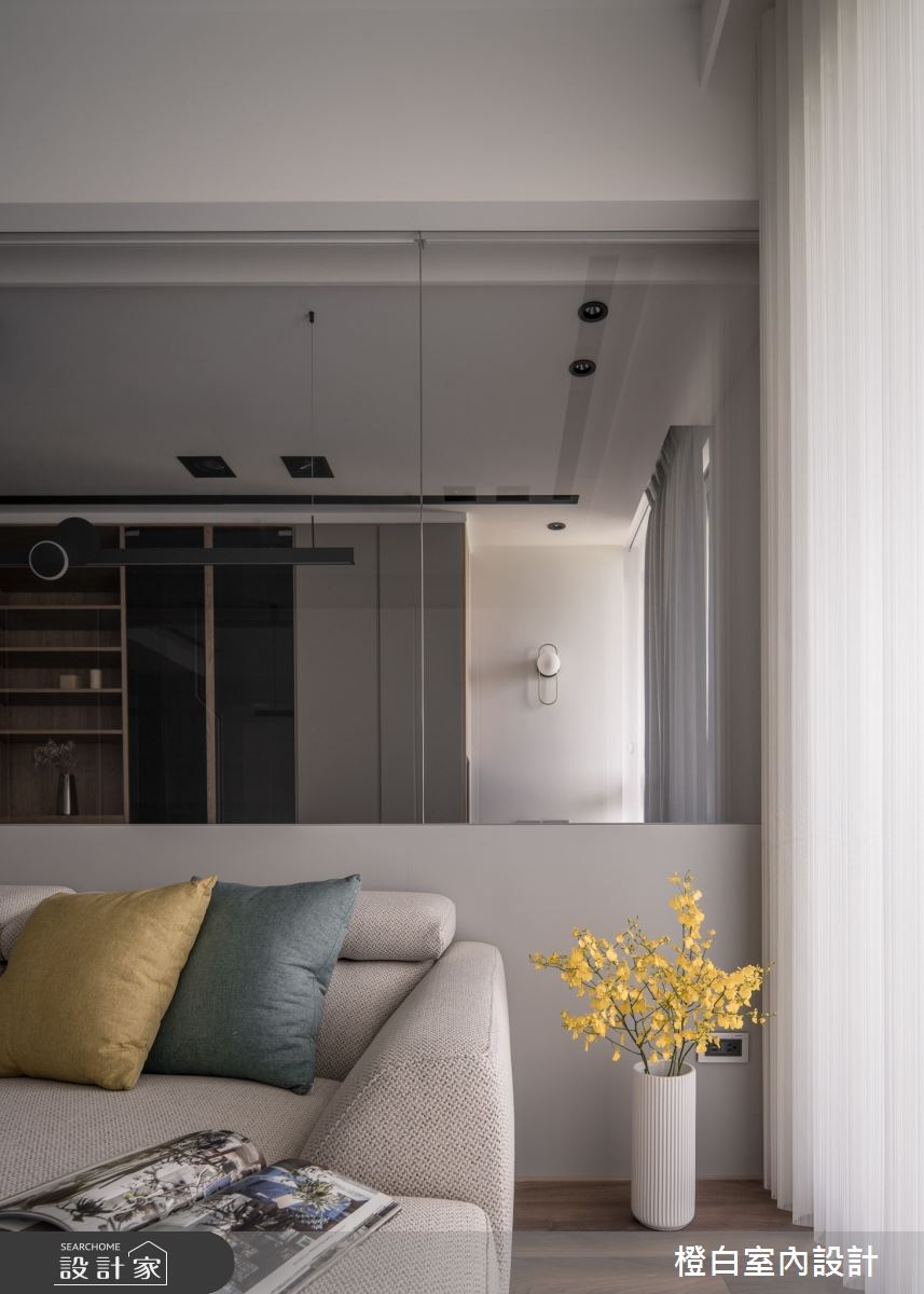 30坪中古屋(5~15年)＿混搭風客廳案例圖片＿橙白室內裝修設計工程有限公司＿橙白_106遠雄百富之39