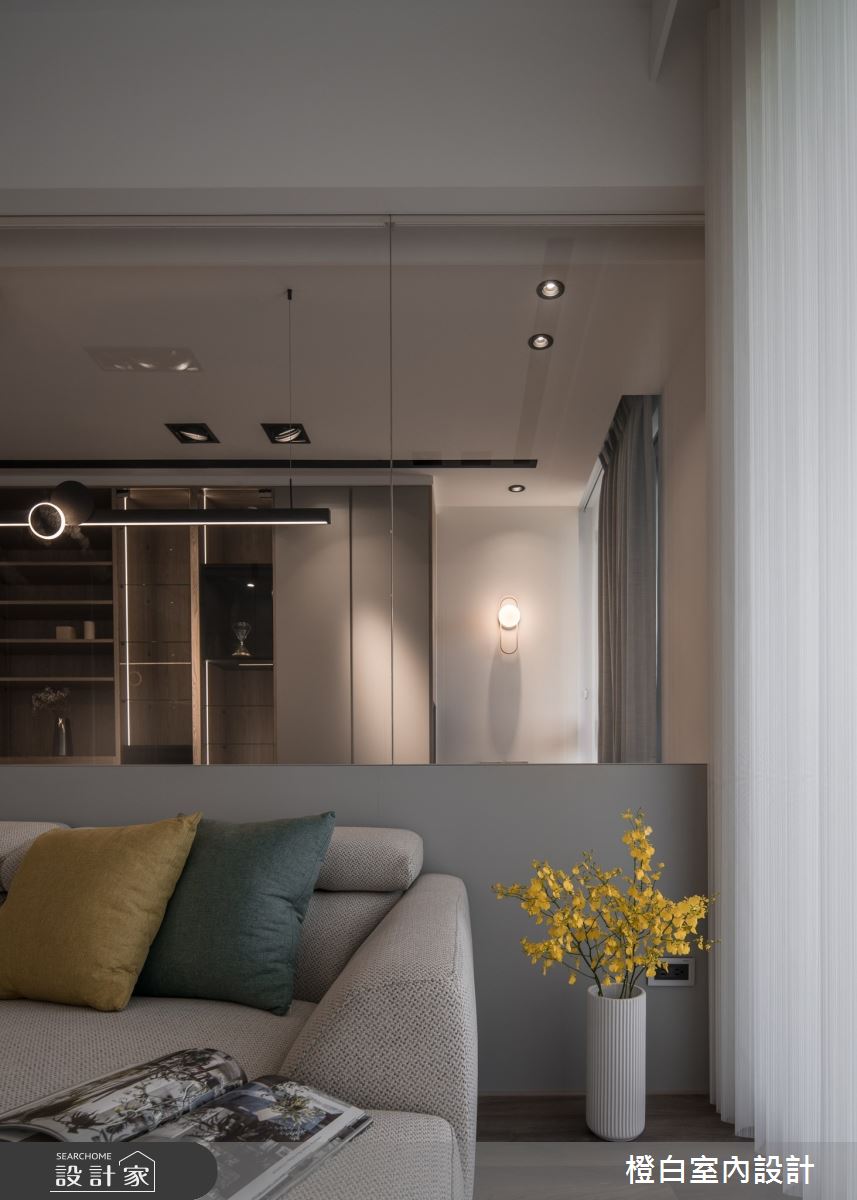 30坪中古屋(5~15年)＿混搭風客廳案例圖片＿橙白室內裝修設計工程有限公司＿橙白_106遠雄百富之40