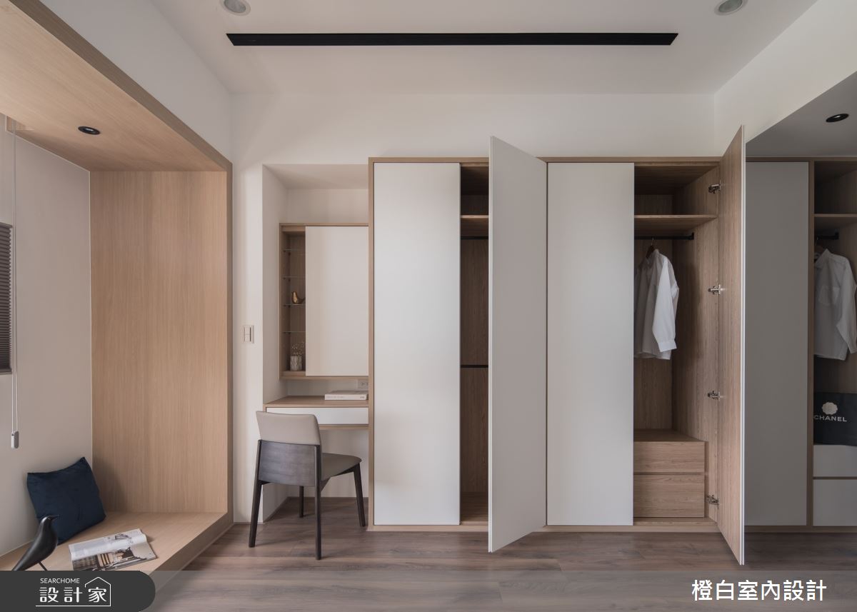 30坪中古屋(5~15年)＿混搭風臥室案例圖片＿橙白室內裝修設計工程有限公司＿橙白_106遠雄百富之54