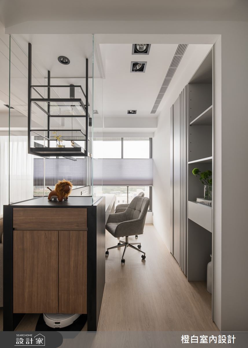 20坪新成屋(5年以下)＿混搭風書房案例圖片＿橙白室內裝修設計工程有限公司＿橙白_107水湳國聚之18