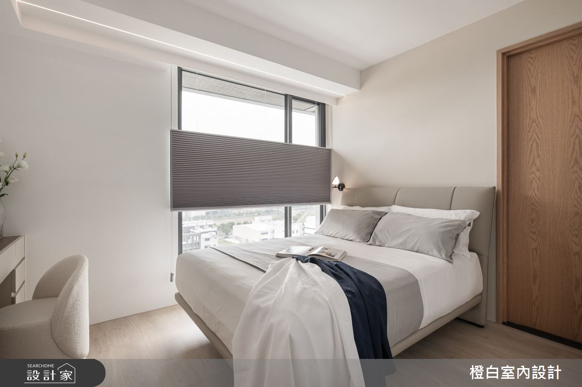 20坪新成屋(5年以下)＿混搭風臥室案例圖片＿橙白室內裝修設計工程有限公司＿橙白_107水湳國聚之24