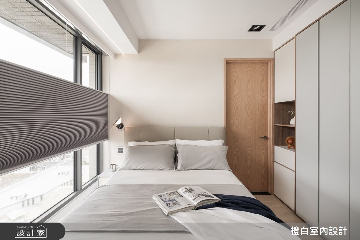 20坪新成屋(5年以下)＿混搭風臥室案例圖片＿橙白室內裝修設計工程有限公司＿橙白_107水湳國聚之22