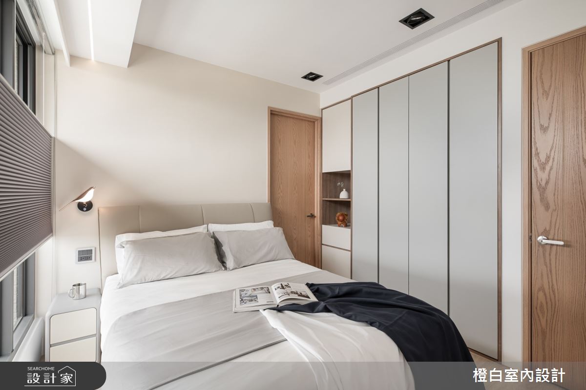 20坪新成屋(5年以下)＿混搭風臥室案例圖片＿橙白室內裝修設計工程有限公司＿橙白_107水湳國聚之23