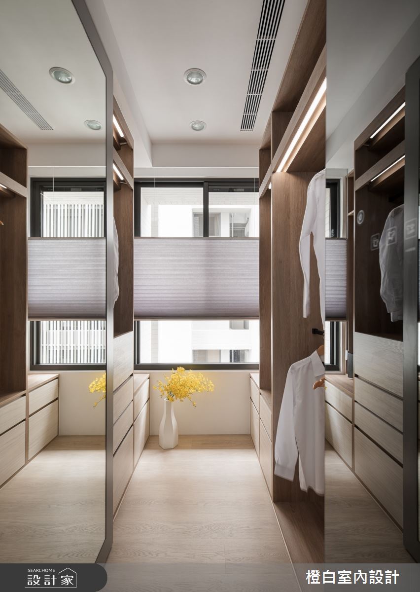 20坪新成屋(5年以下)＿混搭風更衣間案例圖片＿橙白室內裝修設計工程有限公司＿橙白_107水湳國聚之26