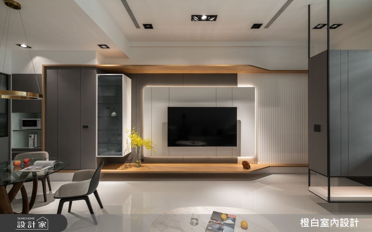 78坪中古屋(5~15年)＿現代風客廳餐廳案例圖片＿橙白室內裝修設計工程有限公司＿橙白_108台中之7