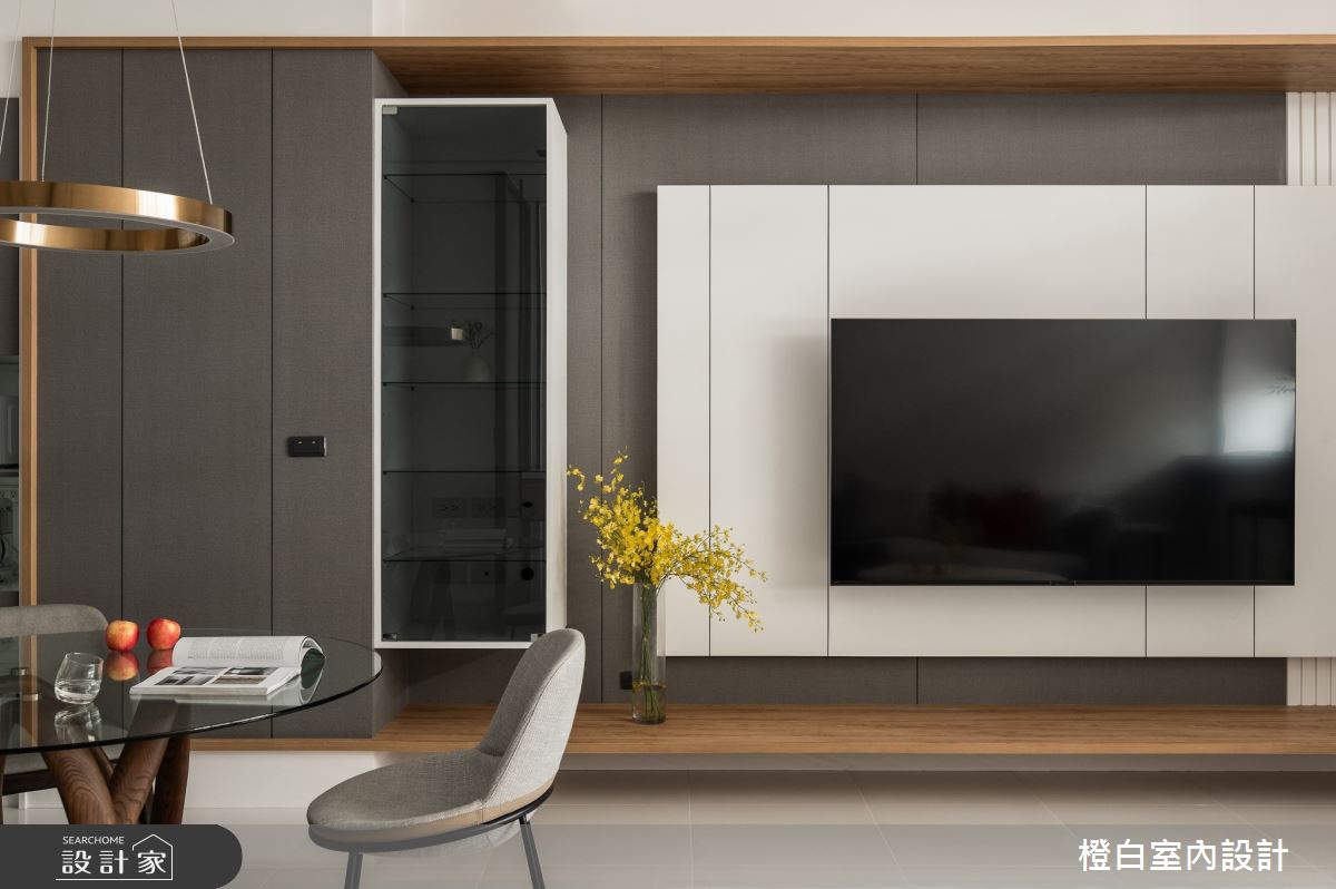 78坪中古屋(5~15年)＿現代風客廳餐廳案例圖片＿橙白室內裝修設計工程有限公司＿橙白_108台中之9
