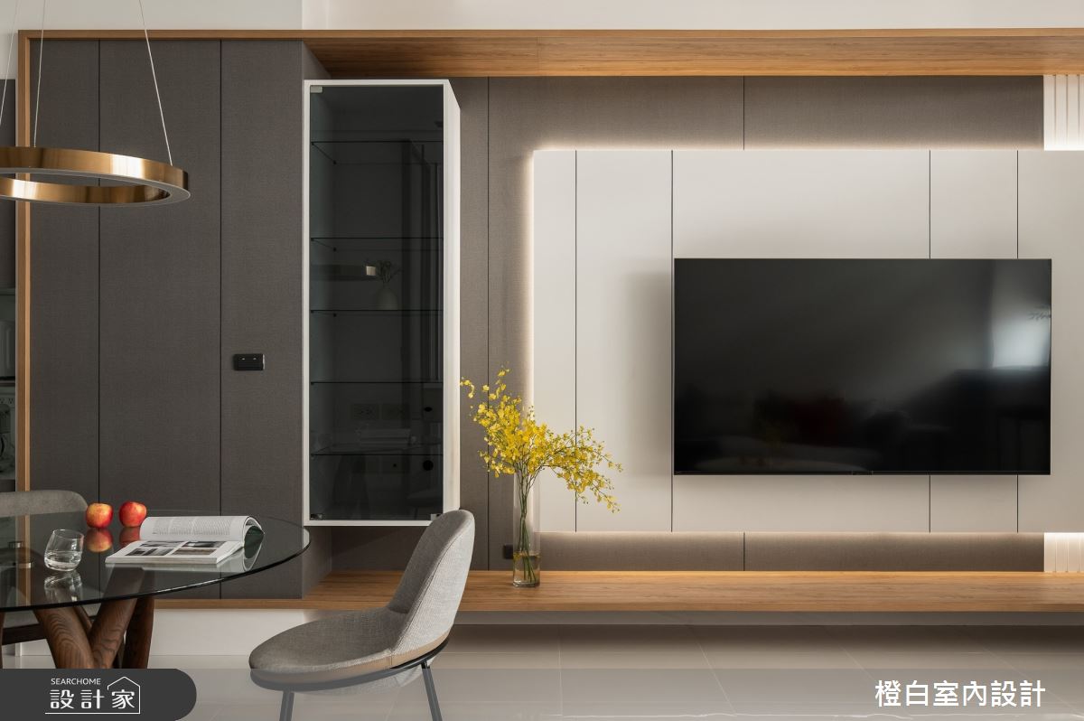 78坪中古屋(5~15年)＿現代風客廳餐廳案例圖片＿橙白室內裝修設計工程有限公司＿橙白_108台中之15