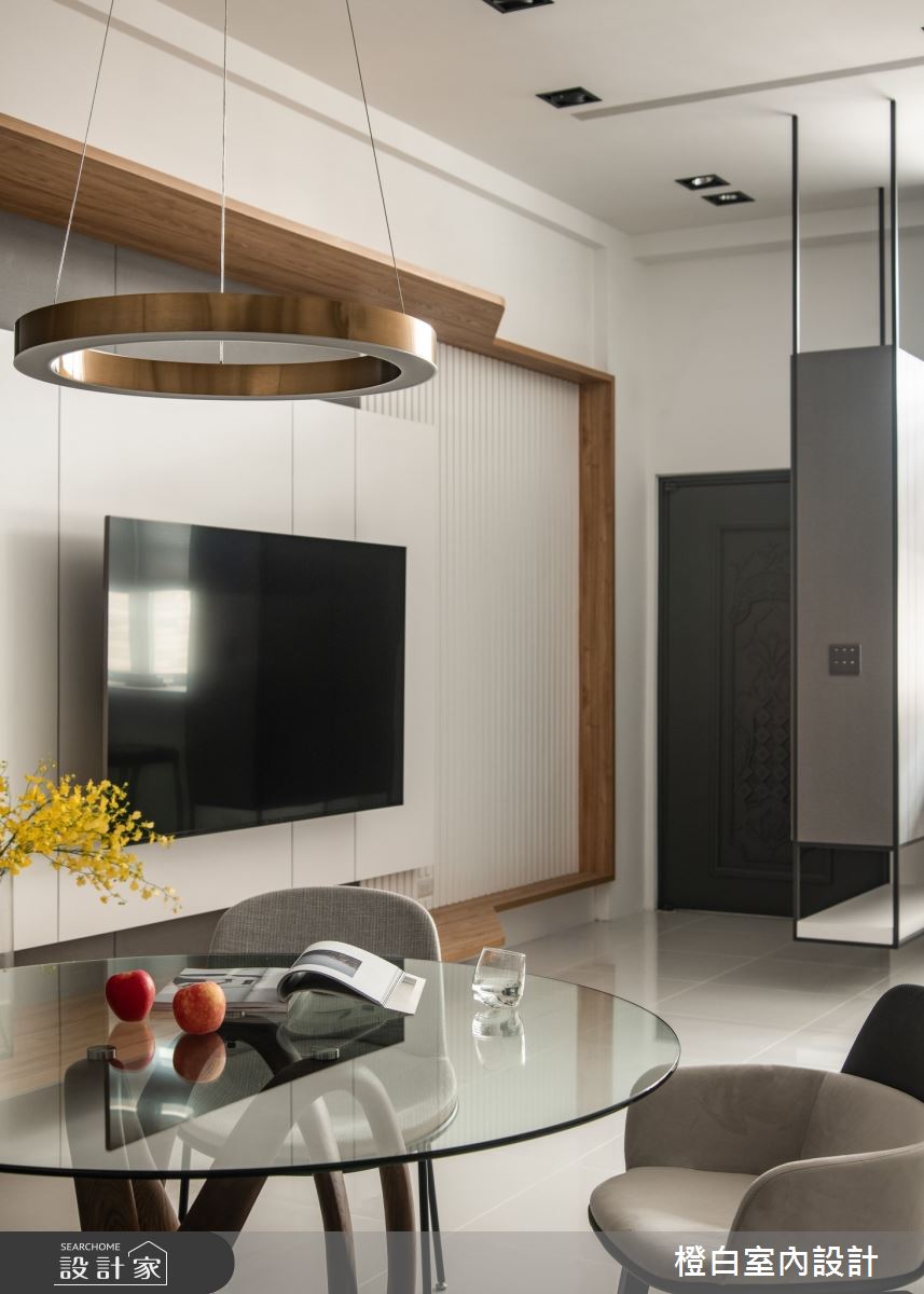 78坪中古屋(5~15年)＿現代風玄關客廳餐廳案例圖片＿橙白室內裝修設計工程有限公司＿橙白_108台中之27