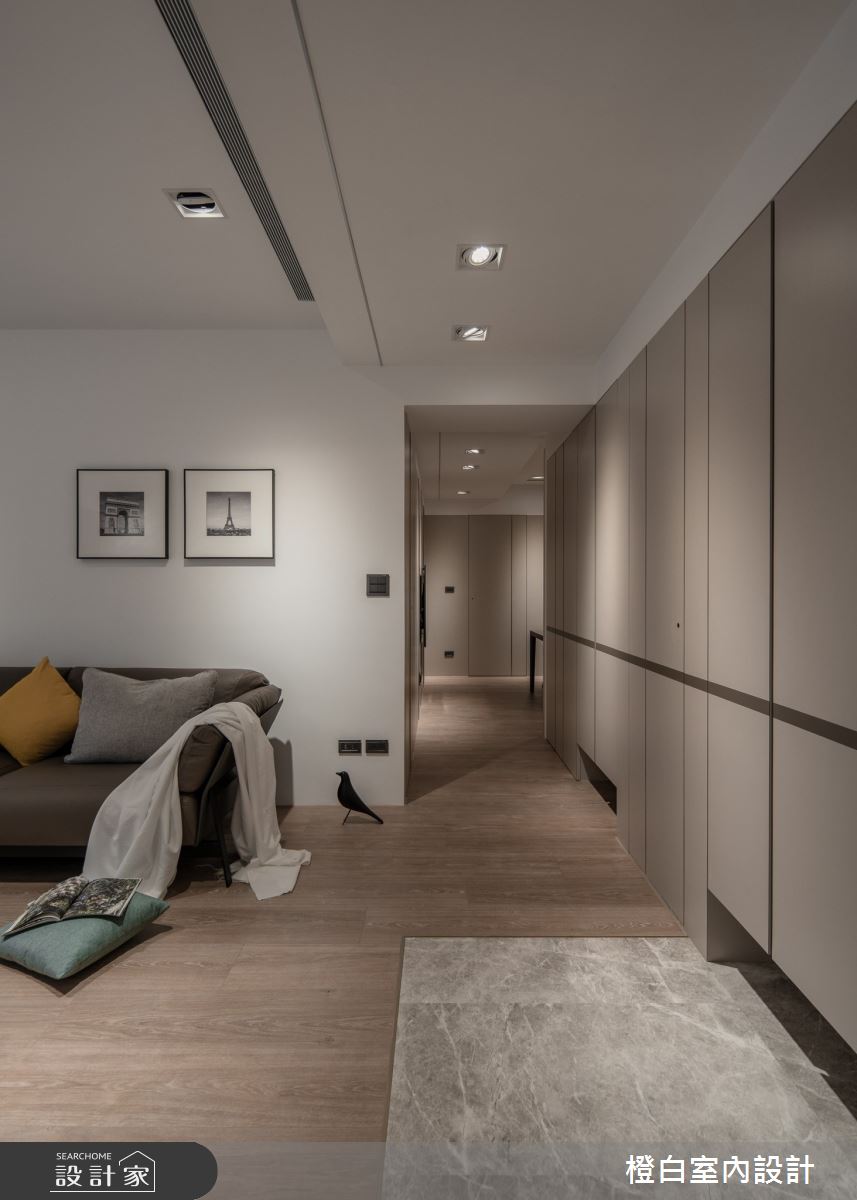 42坪中古屋(5~15年)＿現代風客廳案例圖片＿橙白室內裝修設計工程有限公司＿橙白_109新富邑之19
