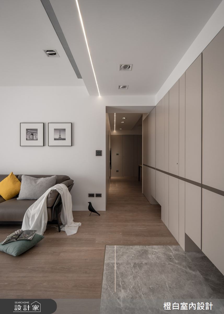 42坪中古屋(5~15年)＿現代風客廳案例圖片＿橙白室內裝修設計工程有限公司＿橙白_109新富邑之18