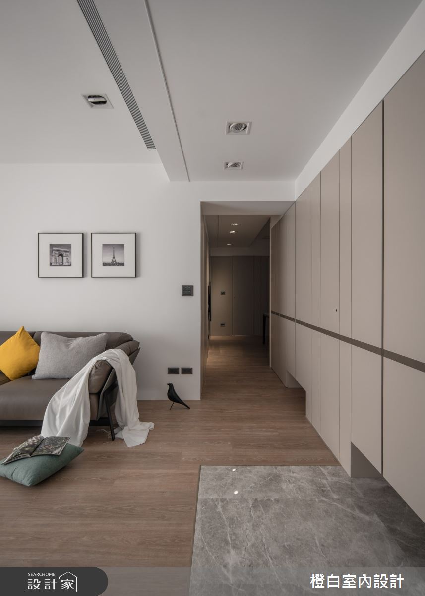 42坪中古屋(5~15年)＿現代風客廳案例圖片＿橙白室內裝修設計工程有限公司＿橙白_109新富邑之17