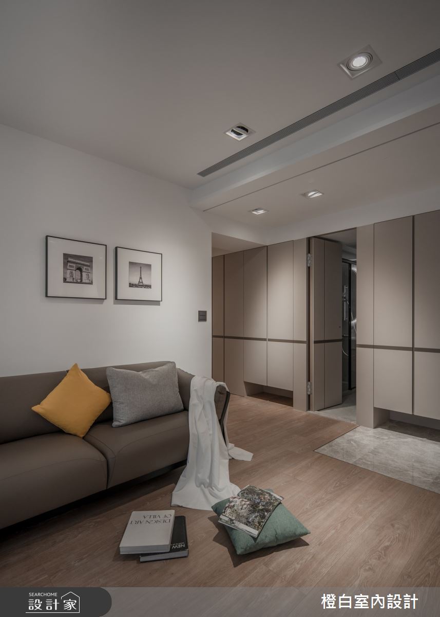 42坪中古屋(5~15年)＿現代風客廳案例圖片＿橙白室內裝修設計工程有限公司＿橙白_109新富邑之20