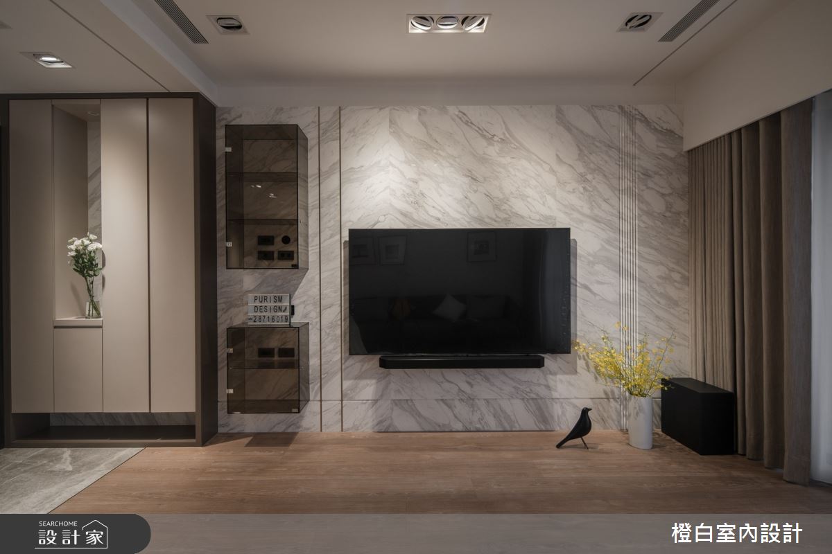 42坪中古屋(5~15年)＿現代風客廳案例圖片＿橙白室內裝修設計工程有限公司＿橙白_109新富邑之11