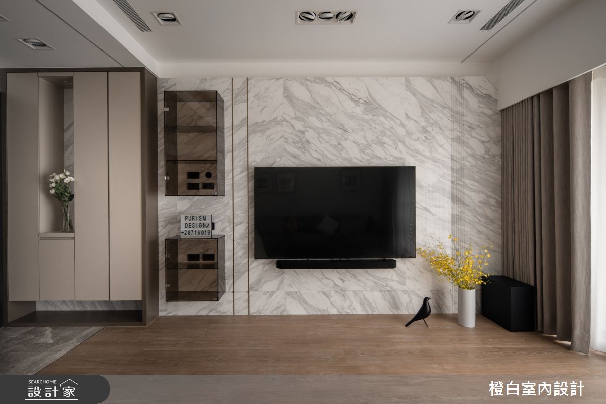 42坪中古屋(5~15年)＿現代風客廳案例圖片＿橙白室內裝修設計工程有限公司＿橙白_109新富邑之10