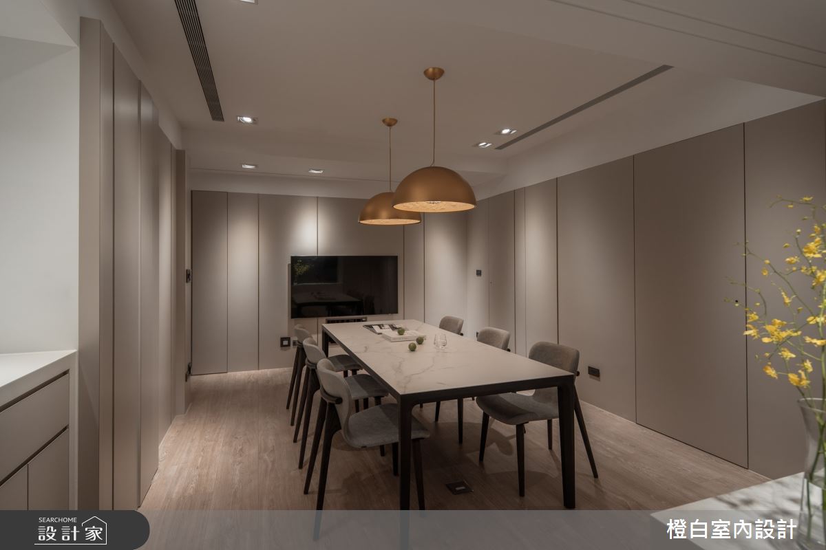 42坪中古屋(5~15年)＿現代風餐廳案例圖片＿橙白室內裝修設計工程有限公司＿橙白_109新富邑之26