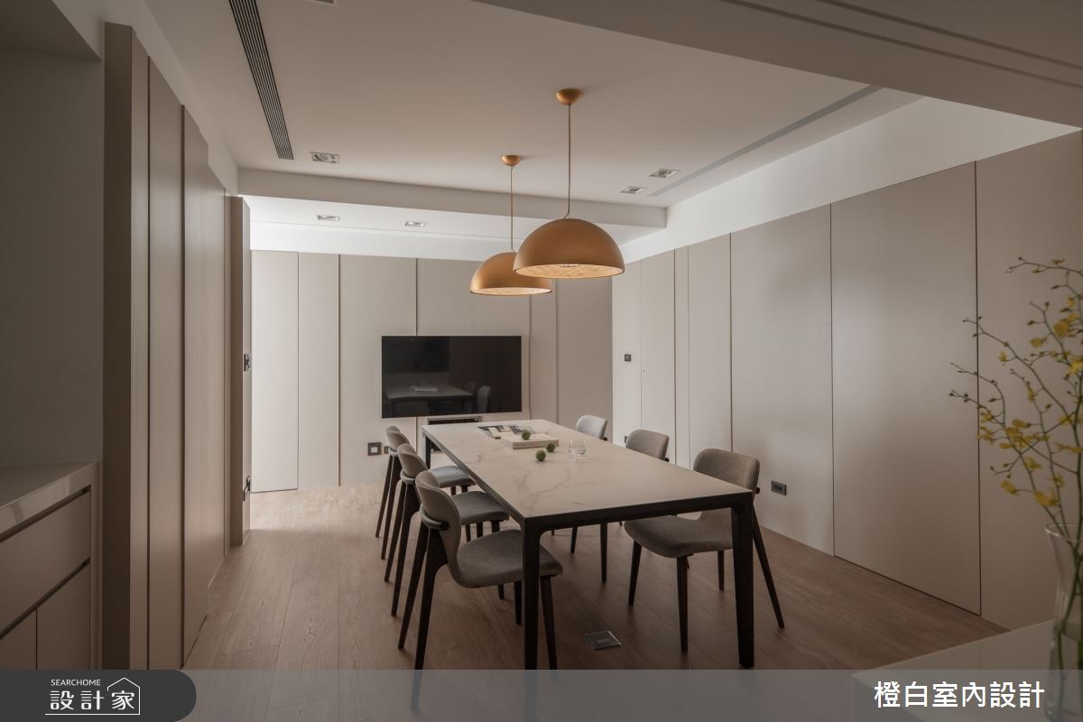42坪中古屋(5~15年)＿現代風餐廳案例圖片＿橙白室內裝修設計工程有限公司＿橙白_109新富邑之25