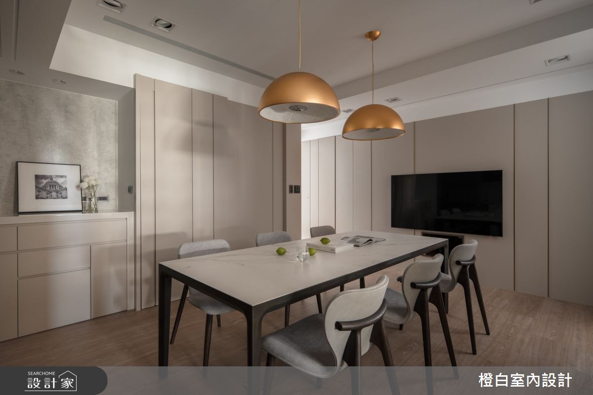 42坪中古屋(5~15年)＿現代風餐廳案例圖片＿橙白室內裝修設計工程有限公司＿橙白_109新富邑之30