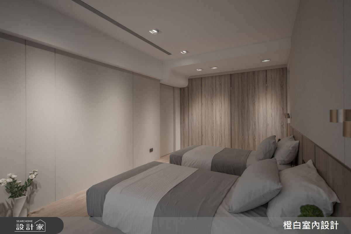 42坪中古屋(5~15年)＿現代風臥室案例圖片＿橙白室內裝修設計工程有限公司＿橙白_109新富邑之53