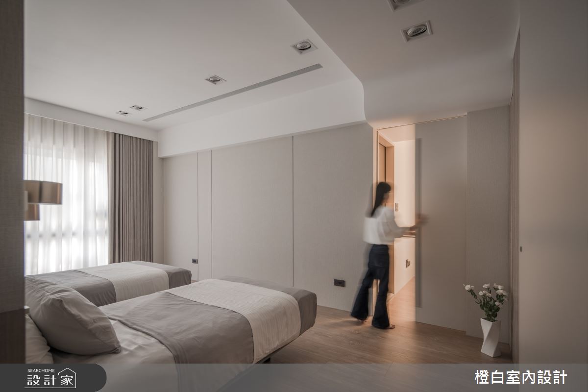 42坪中古屋(5~15年)＿現代風臥室案例圖片＿橙白室內裝修設計工程有限公司＿橙白_109新富邑之55