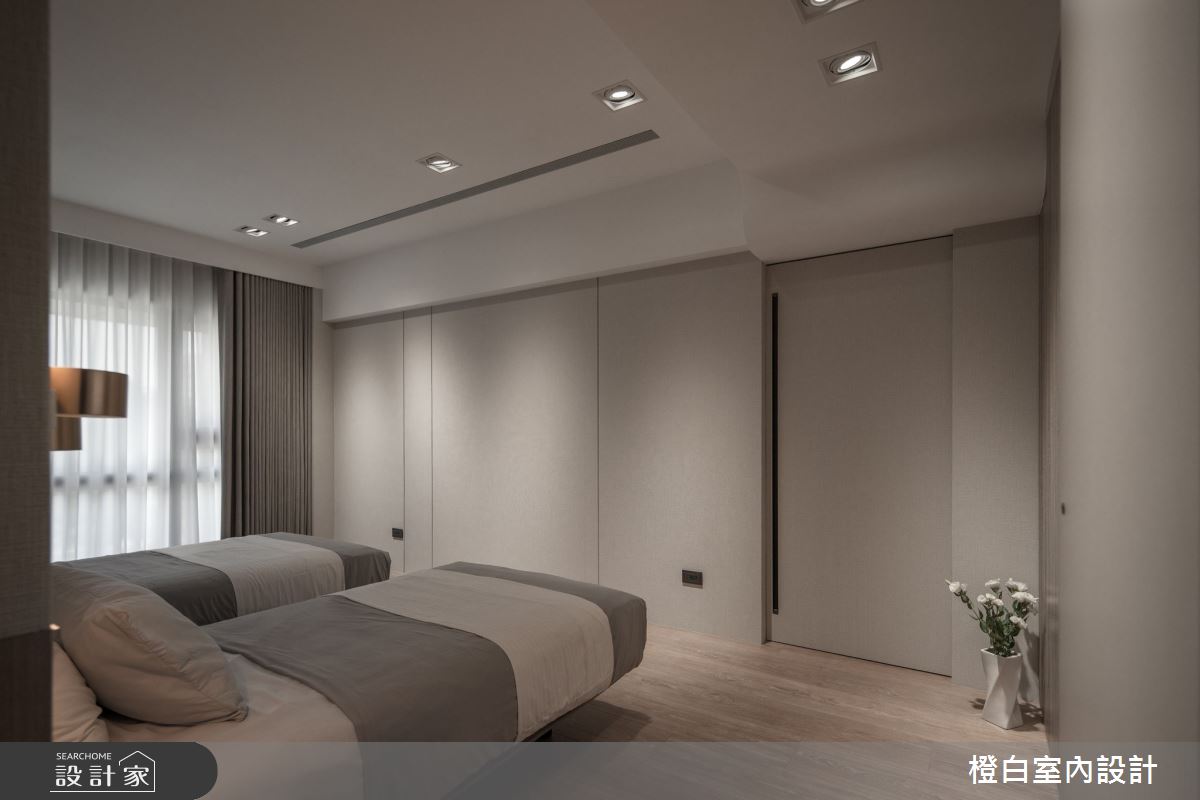 42坪中古屋(5~15年)＿現代風臥室案例圖片＿橙白室內裝修設計工程有限公司＿橙白_109新富邑之56