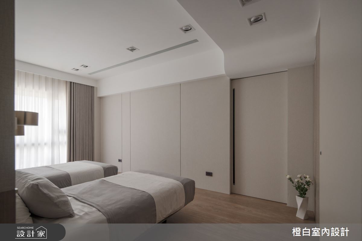 42坪中古屋(5~15年)＿現代風臥室案例圖片＿橙白室內裝修設計工程有限公司＿橙白_109新富邑之57