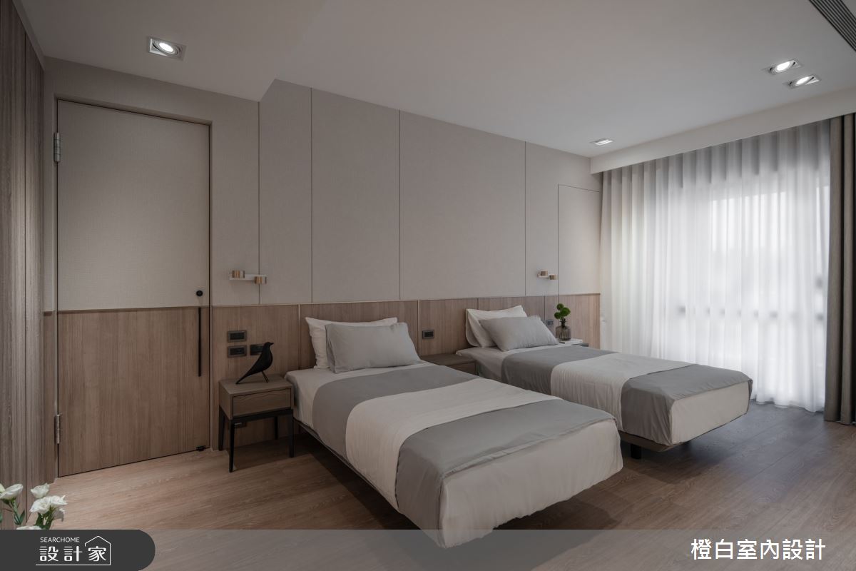 42坪中古屋(5~15年)＿現代風臥室案例圖片＿橙白室內裝修設計工程有限公司＿橙白_109新富邑之59