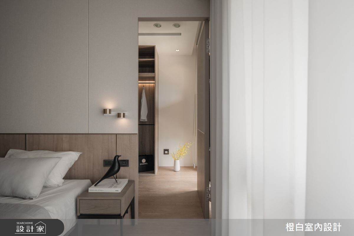 42坪中古屋(5~15年)＿現代風臥室更衣間案例圖片＿橙白室內裝修設計工程有限公司＿橙白_109新富邑之61