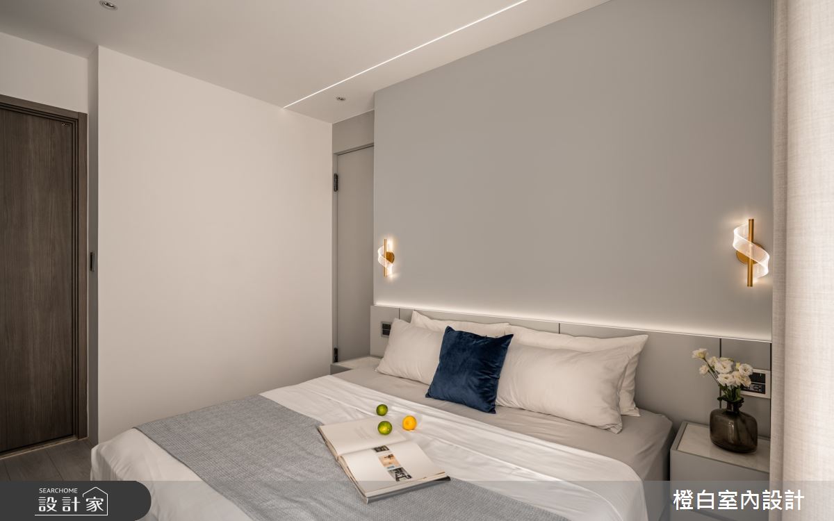 27坪新成屋(5年以下)＿現代風臥室案例圖片＿橙白室內裝修設計工程有限公司＿橙白_110美麗華大方之36