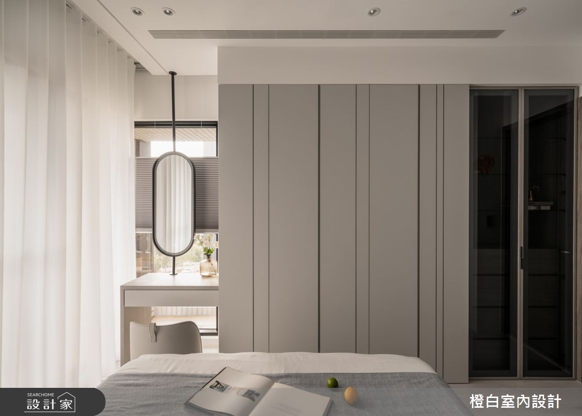 27坪新成屋(5年以下)＿現代風臥室案例圖片＿橙白室內裝修設計工程有限公司＿橙白_110美麗華大方之37