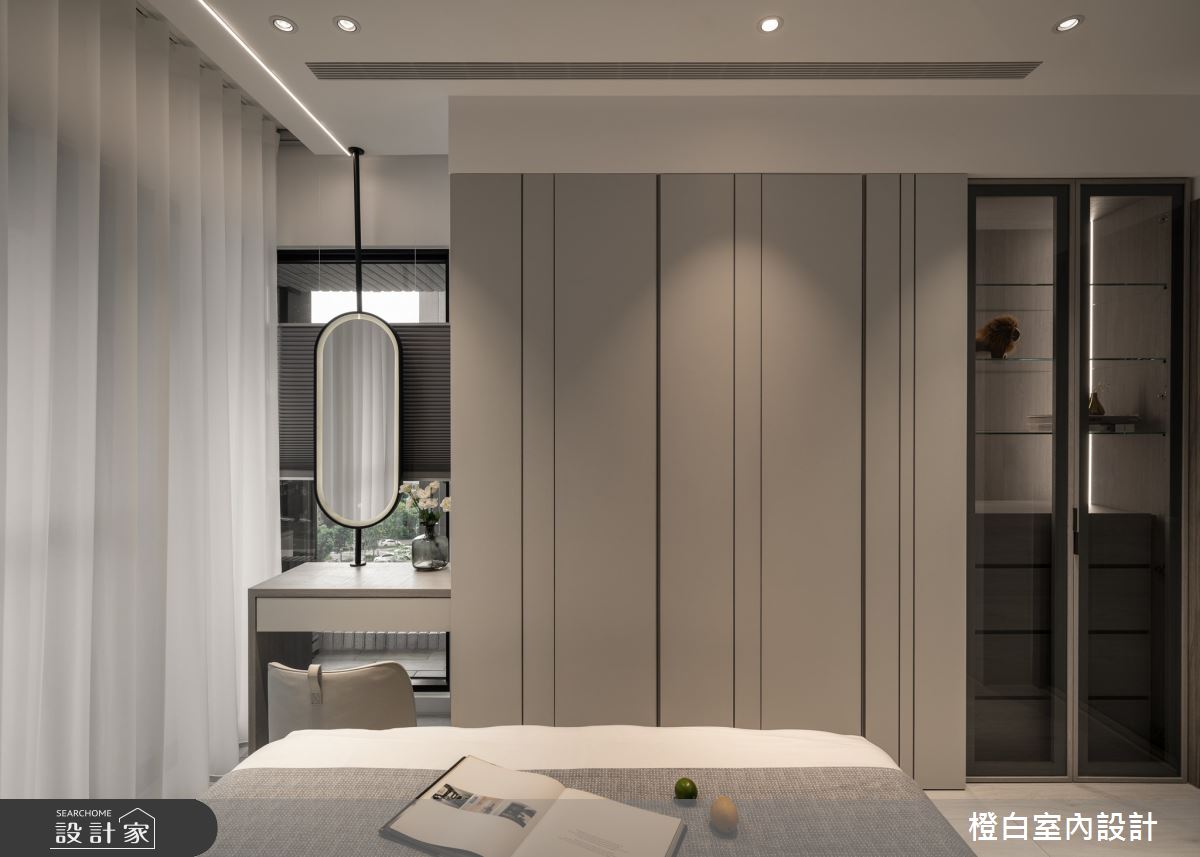 27坪新成屋(5年以下)＿現代風臥室案例圖片＿橙白室內裝修設計工程有限公司＿橙白_110美麗華大方之38
