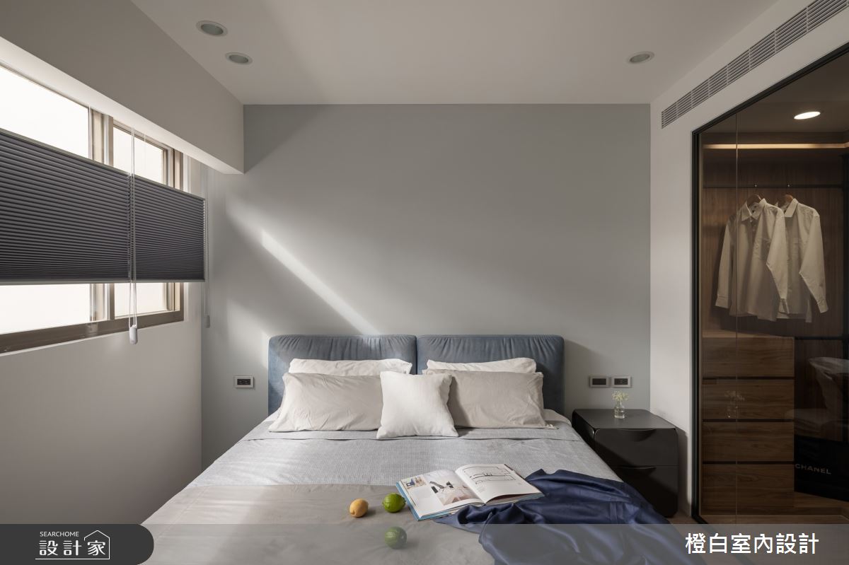 57坪老屋(16~30年)＿現代風臥室更衣間案例圖片＿橙白室內裝修設計工程有限公司＿橙白_111人文臻邸之57