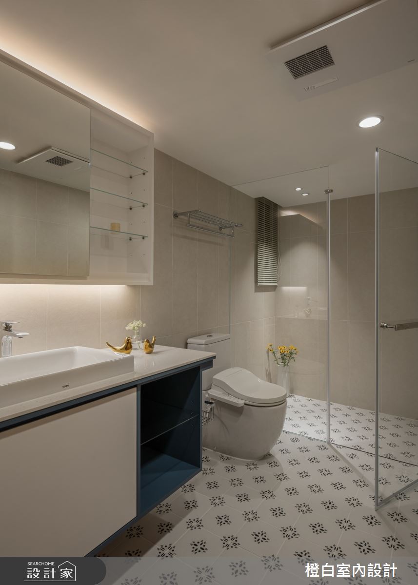 57坪老屋(16~30年)＿現代風浴室案例圖片＿橙白室內裝修設計工程有限公司＿橙白_111人文臻邸之60