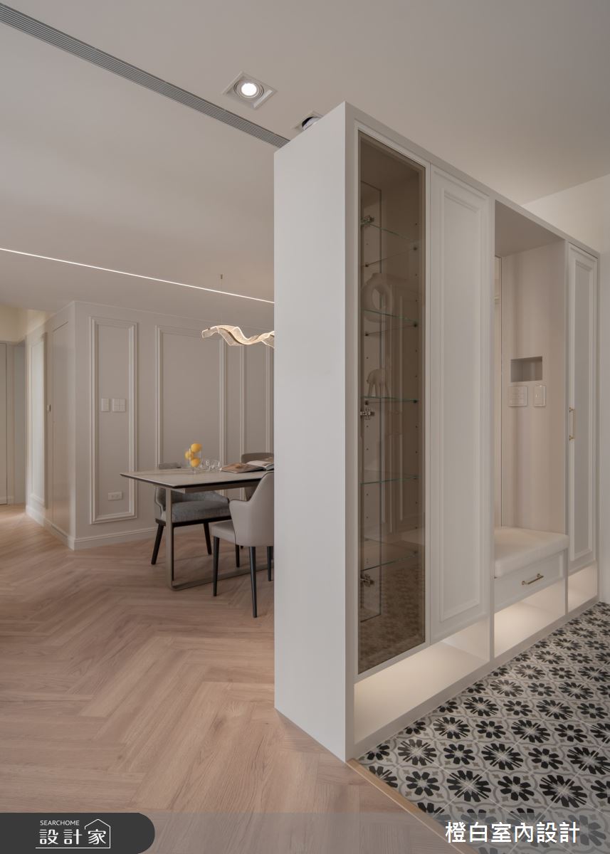 30坪新成屋(5年以下)＿法式奶油風玄關餐廳案例圖片＿橙白室內裝修設計工程有限公司＿橙白_112益騏福爾摩沙之4