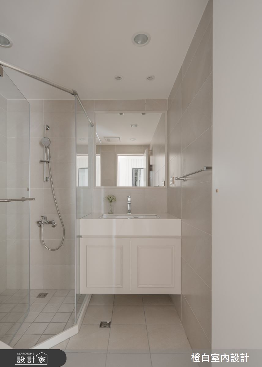 30坪新成屋(5年以下)＿法式奶油風浴室案例圖片＿橙白室內裝修設計工程有限公司＿橙白_112益騏福爾摩沙之44