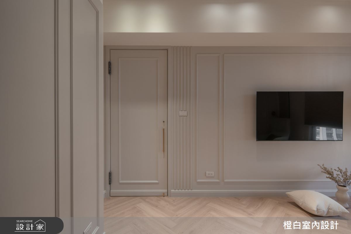 30坪新成屋(5年以下)＿法式奶油風臥室案例圖片＿橙白室內裝修設計工程有限公司＿橙白_112益騏福爾摩沙之52