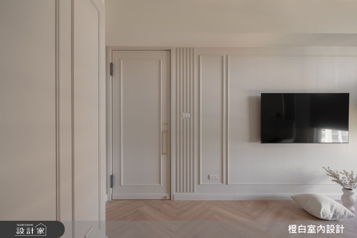 30坪新成屋(5年以下)＿法式奶油風臥室案例圖片＿橙白室內裝修設計工程有限公司＿橙白_112益騏福爾摩沙之53