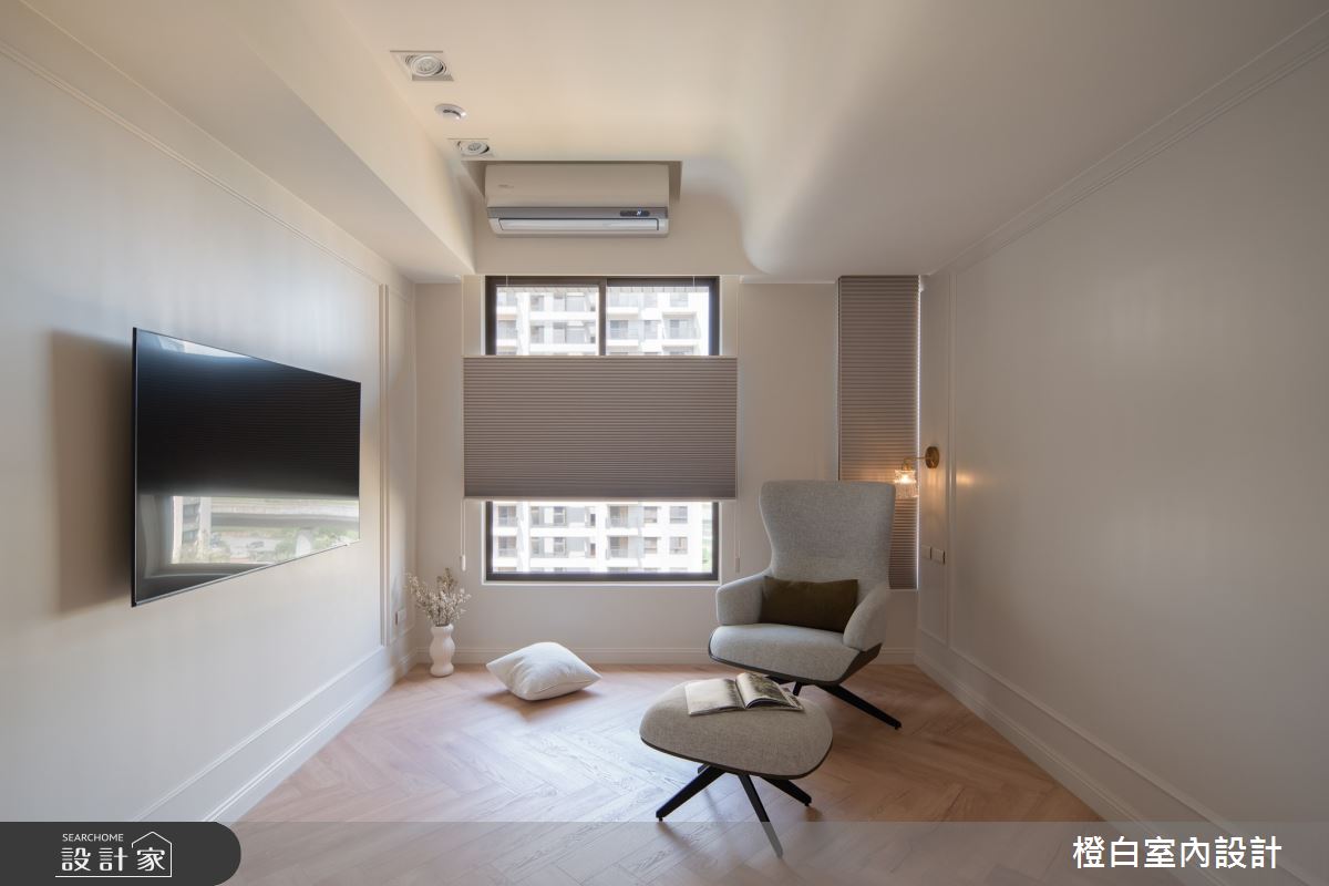30坪新成屋(5年以下)＿法式奶油風臥室案例圖片＿橙白室內裝修設計工程有限公司＿橙白_112益騏福爾摩沙之56