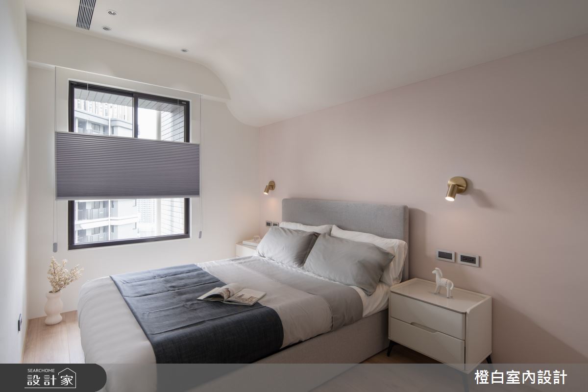 16坪新成屋(5年以下)＿混搭風臥室案例圖片＿橙白室內裝修設計工程有限公司＿橙白_113富宇上城之38