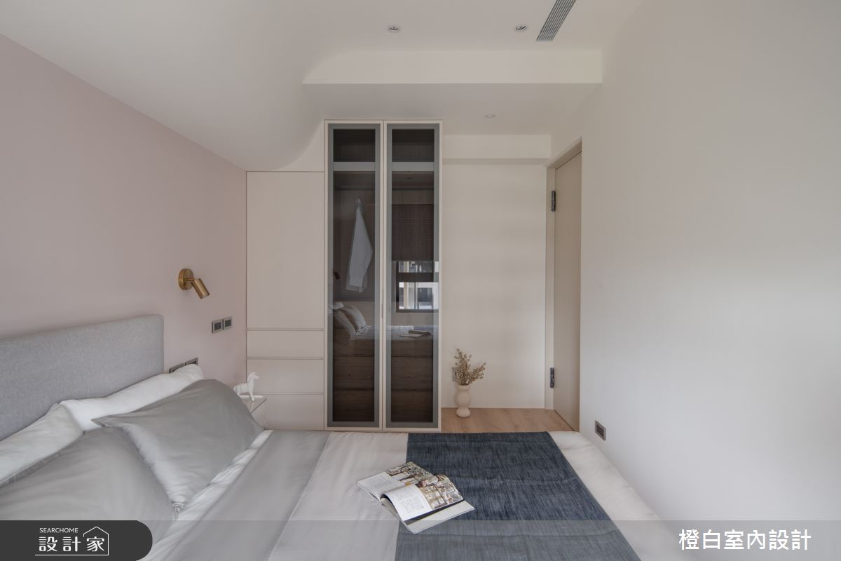 16坪新成屋(5年以下)＿混搭風臥室案例圖片＿橙白室內裝修設計工程有限公司＿橙白_113富宇上城之40
